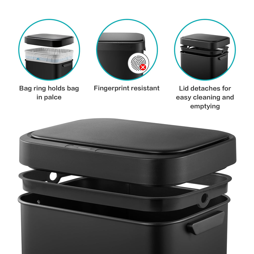 13 Gallon Touchless Stainless Steel Trash Can F883030