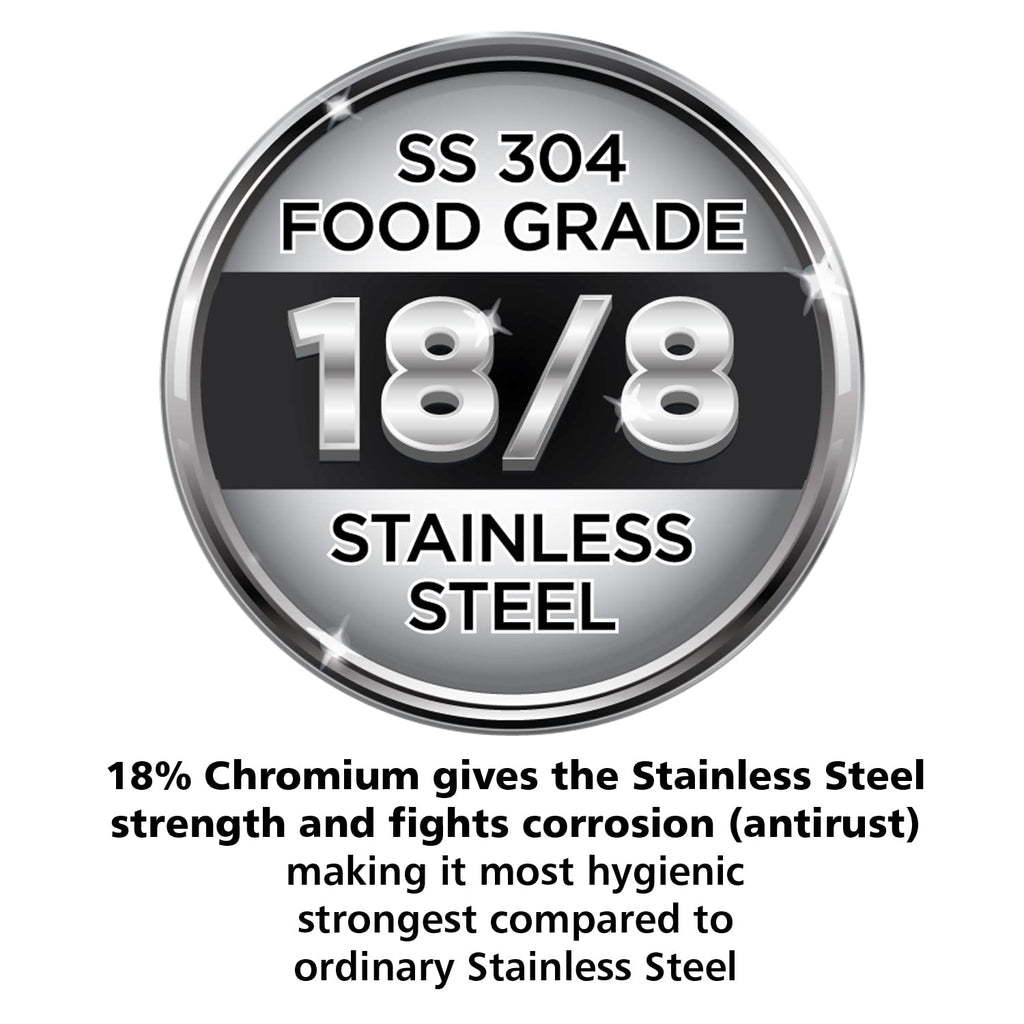 Stainless Steel Pressure Cooker, 2 Liter, Silver V51625