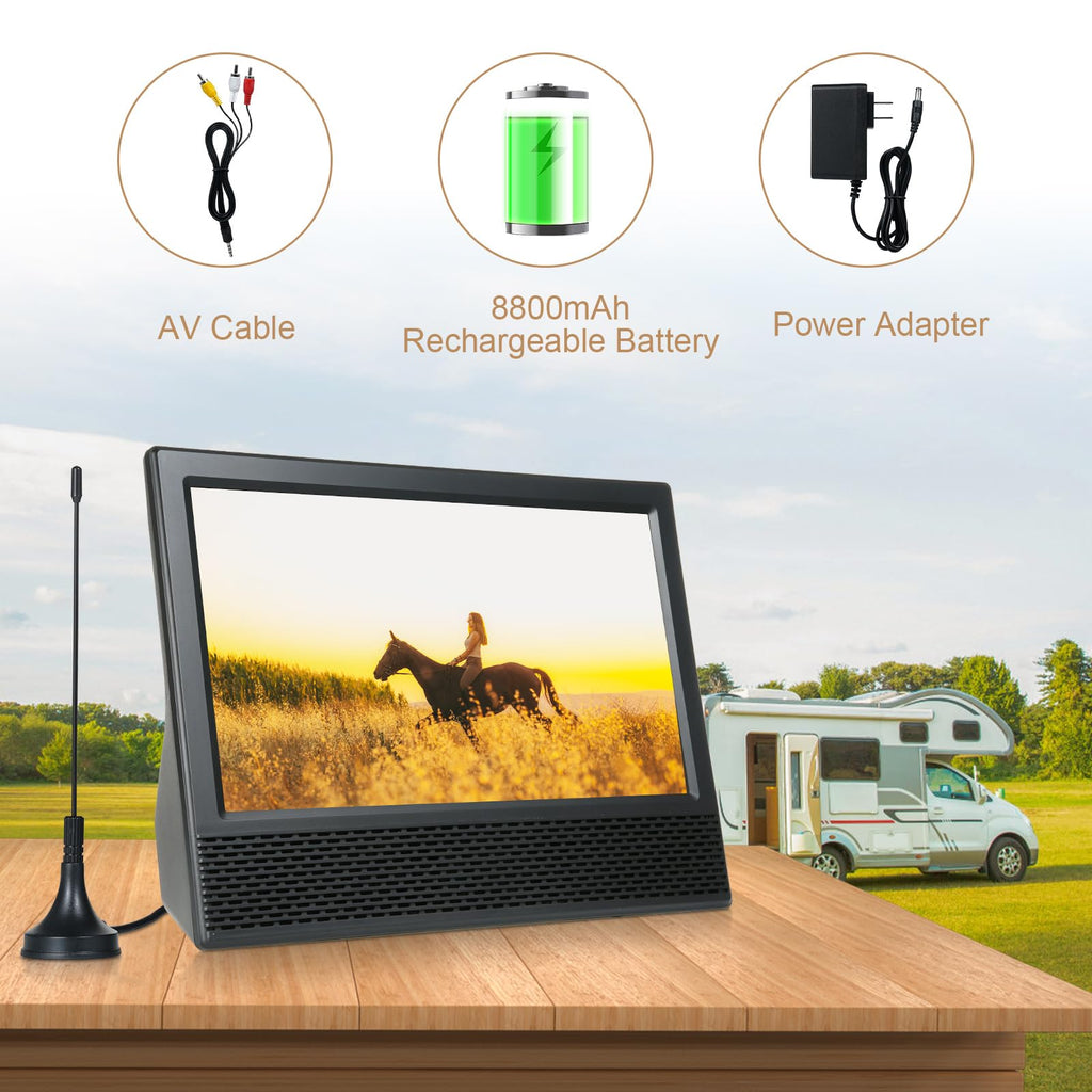 14 inch Portable ATSC Digital TV with Antenna and Remote Control D456
