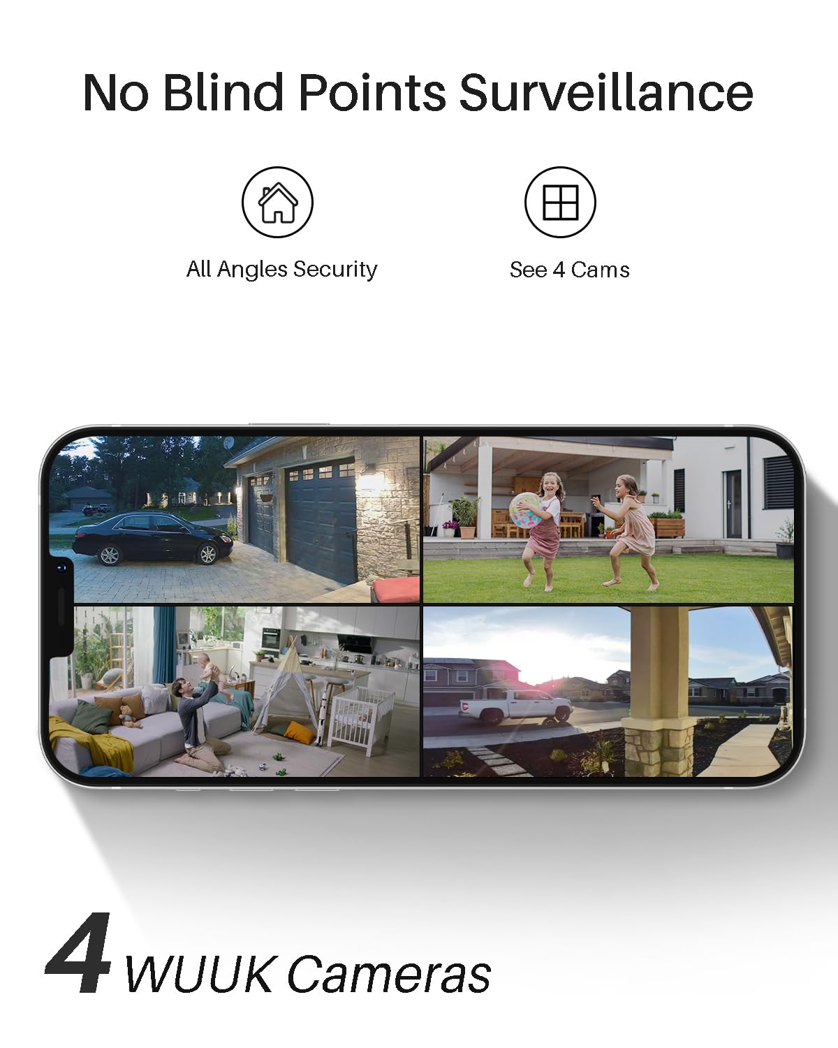 Solar Security Cameras Wireless Outdoor 2K U27700