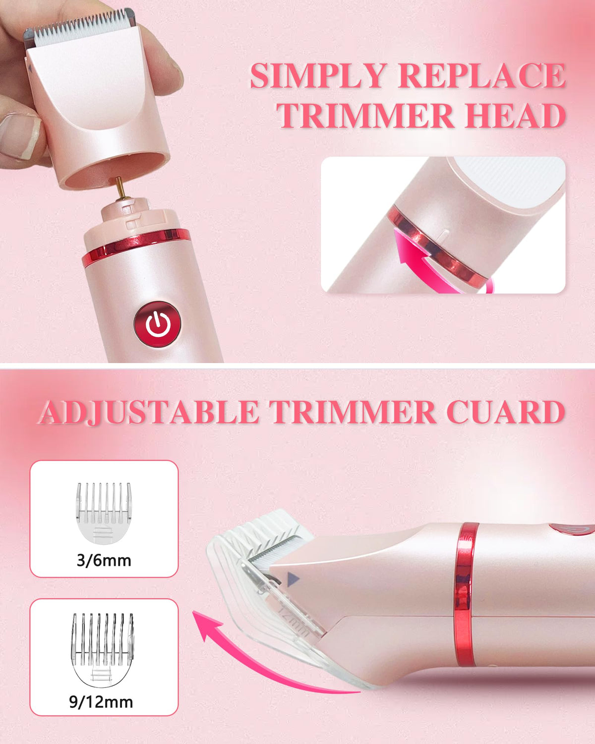 3-in-1 Rechargeable Waterproof Bikini Trimmer S149825