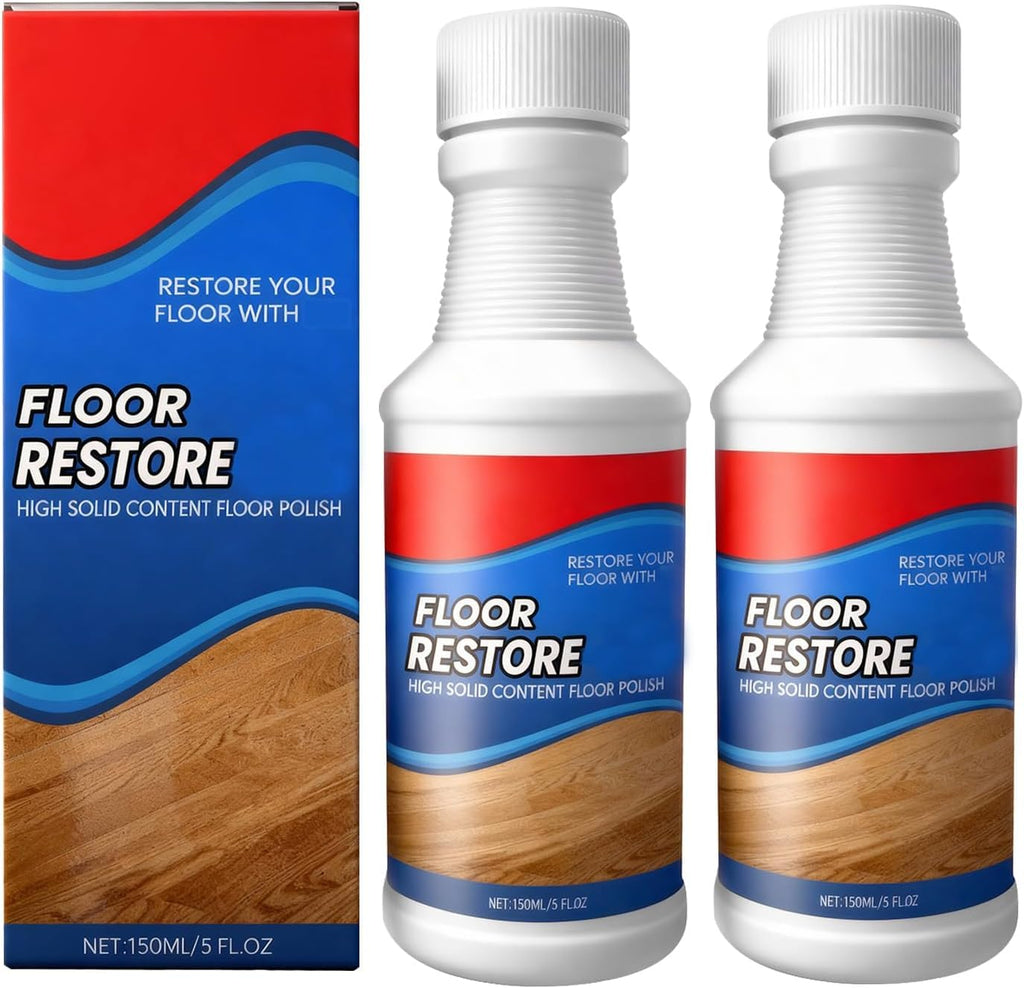 Floor Restore Cleaner, High Solid Content Floor Polish (2 PACK) A8492