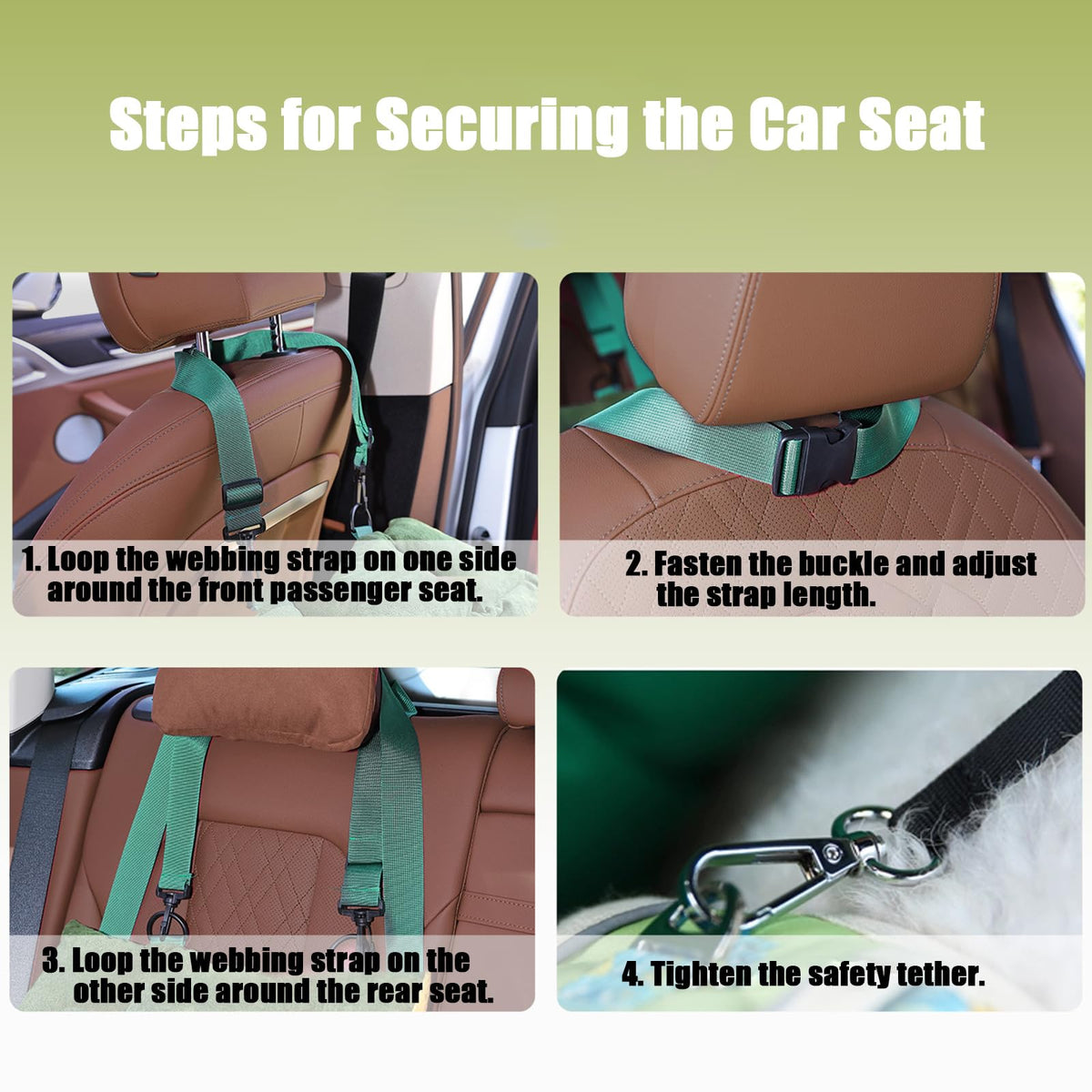 2-in-1 Dog Car Seat for Small Dogs P9193