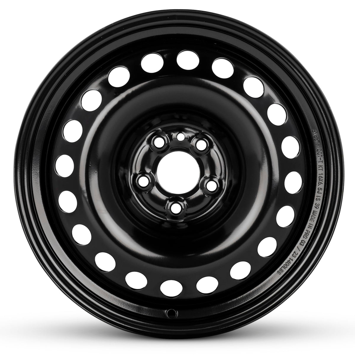 16 Inch Painted Black Car Wheel E307