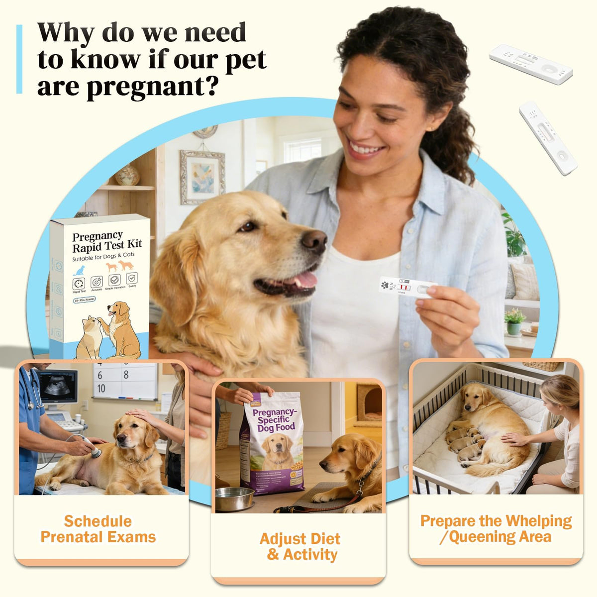 2-Pack Dog & Cat Pregnancy Test Kit Z22451