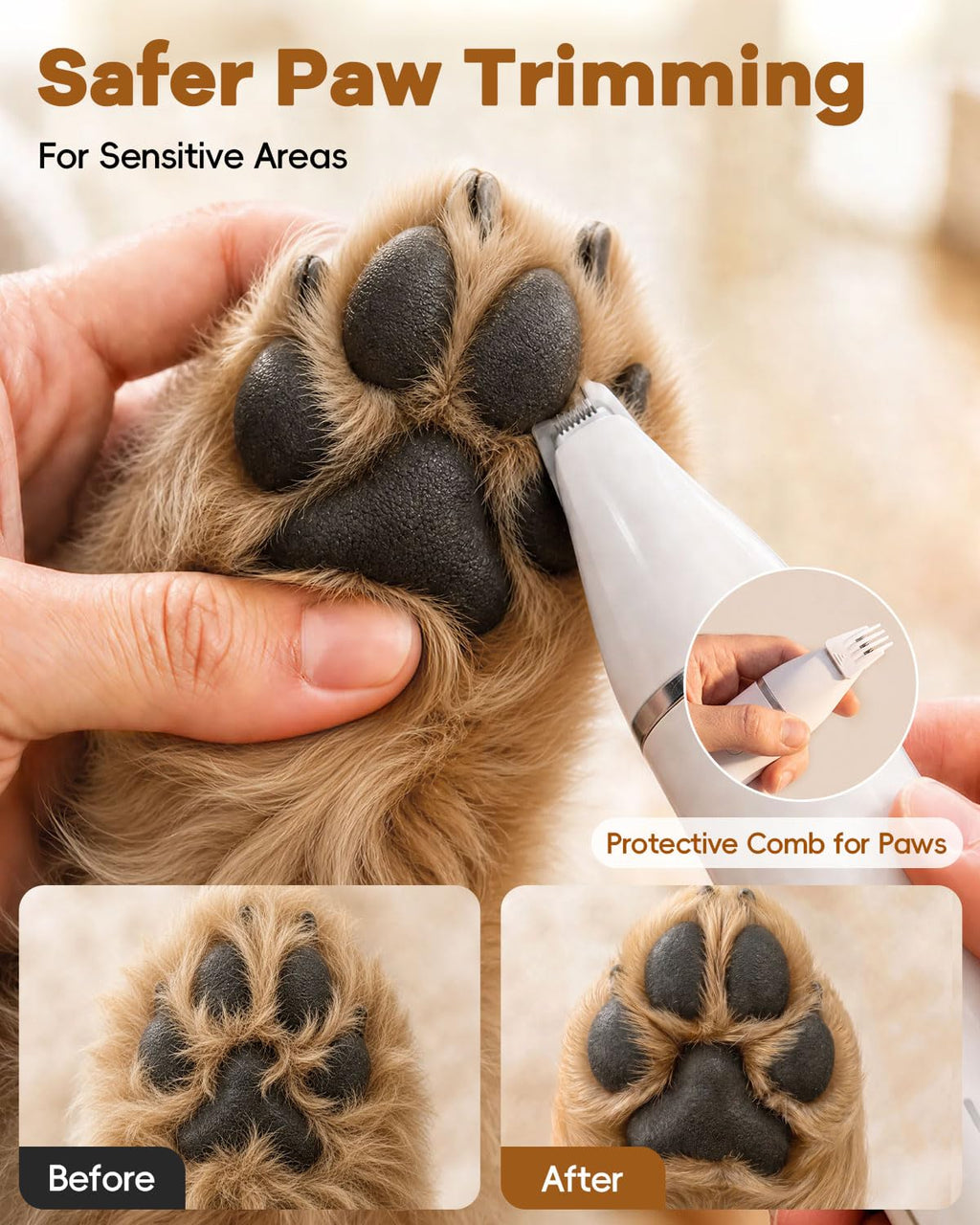 4 in 1 Dog Clippers Grooming Kit with Paw Hair Trimmer N245981