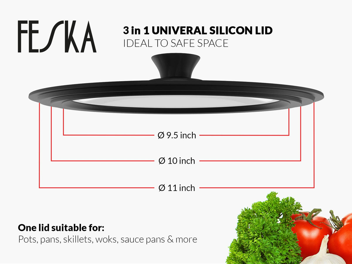 Universal Pot Lid with Lid Holder & Felt Protector B585611