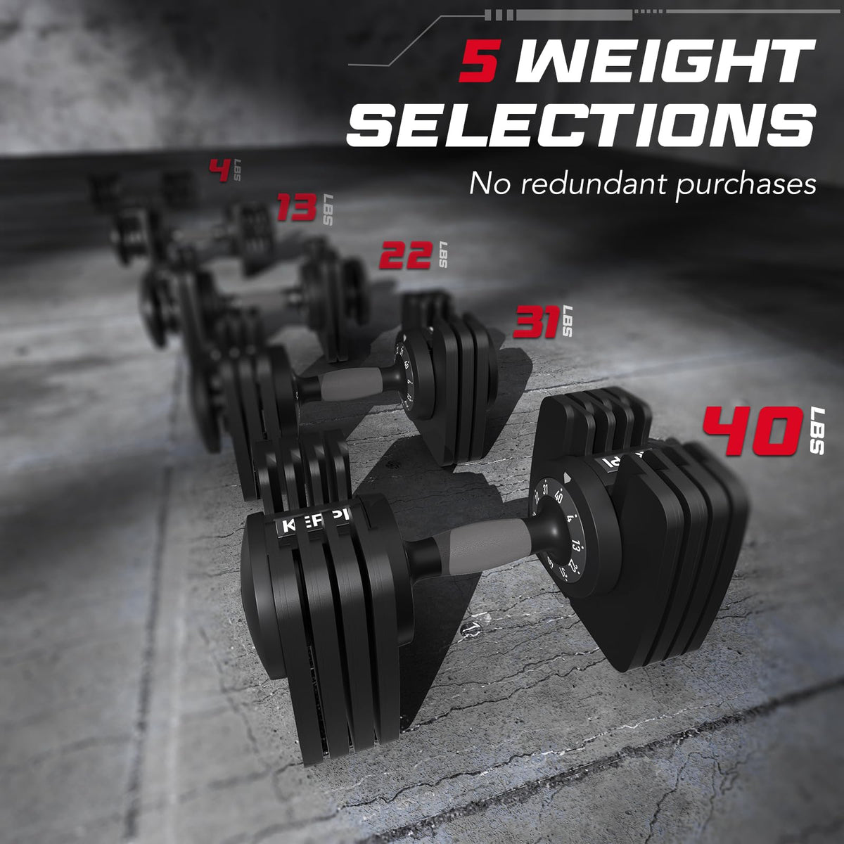 Adjustable Dumbbells Set of 2 U612148