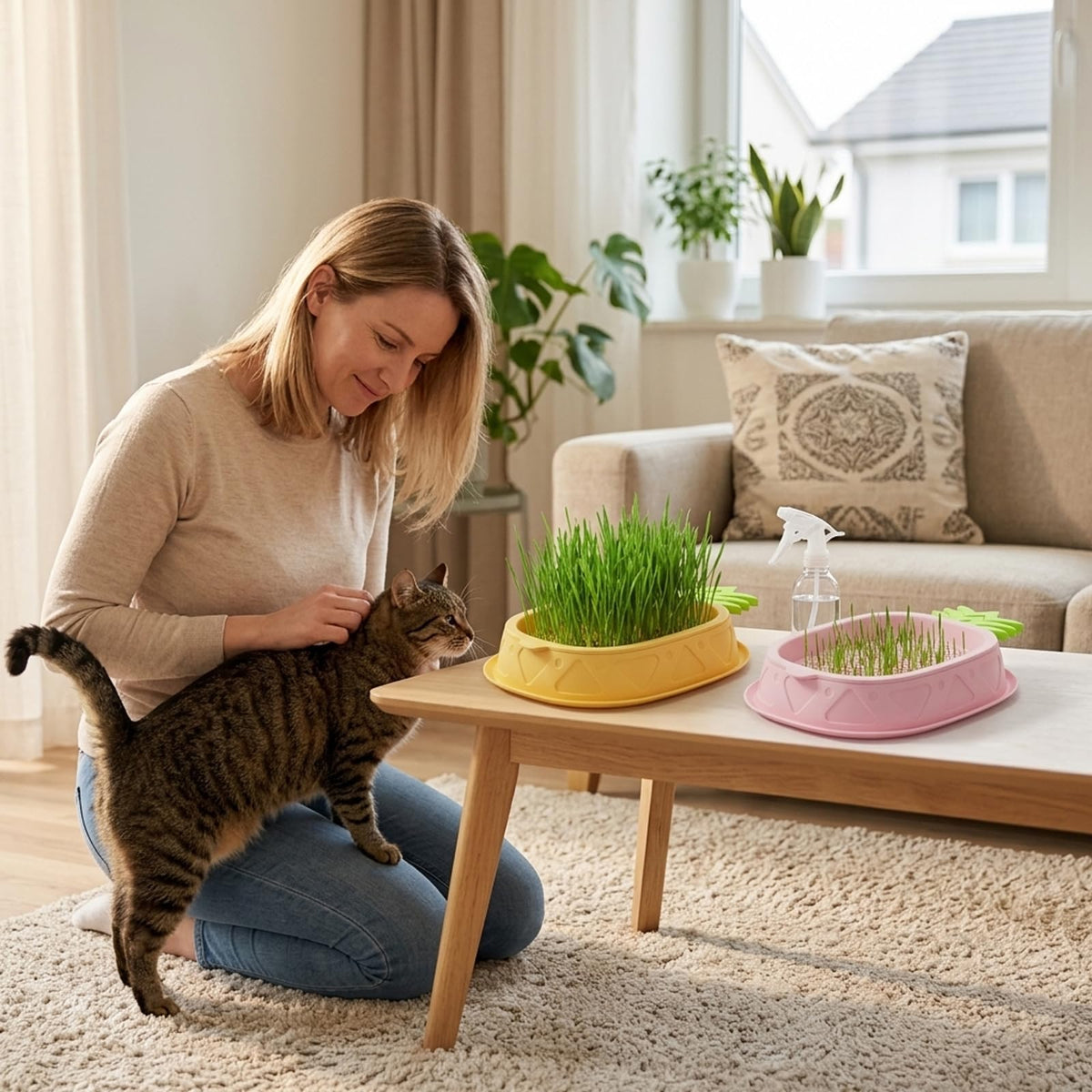 2 Pack Hydroponic Cat Grass Planter C311270