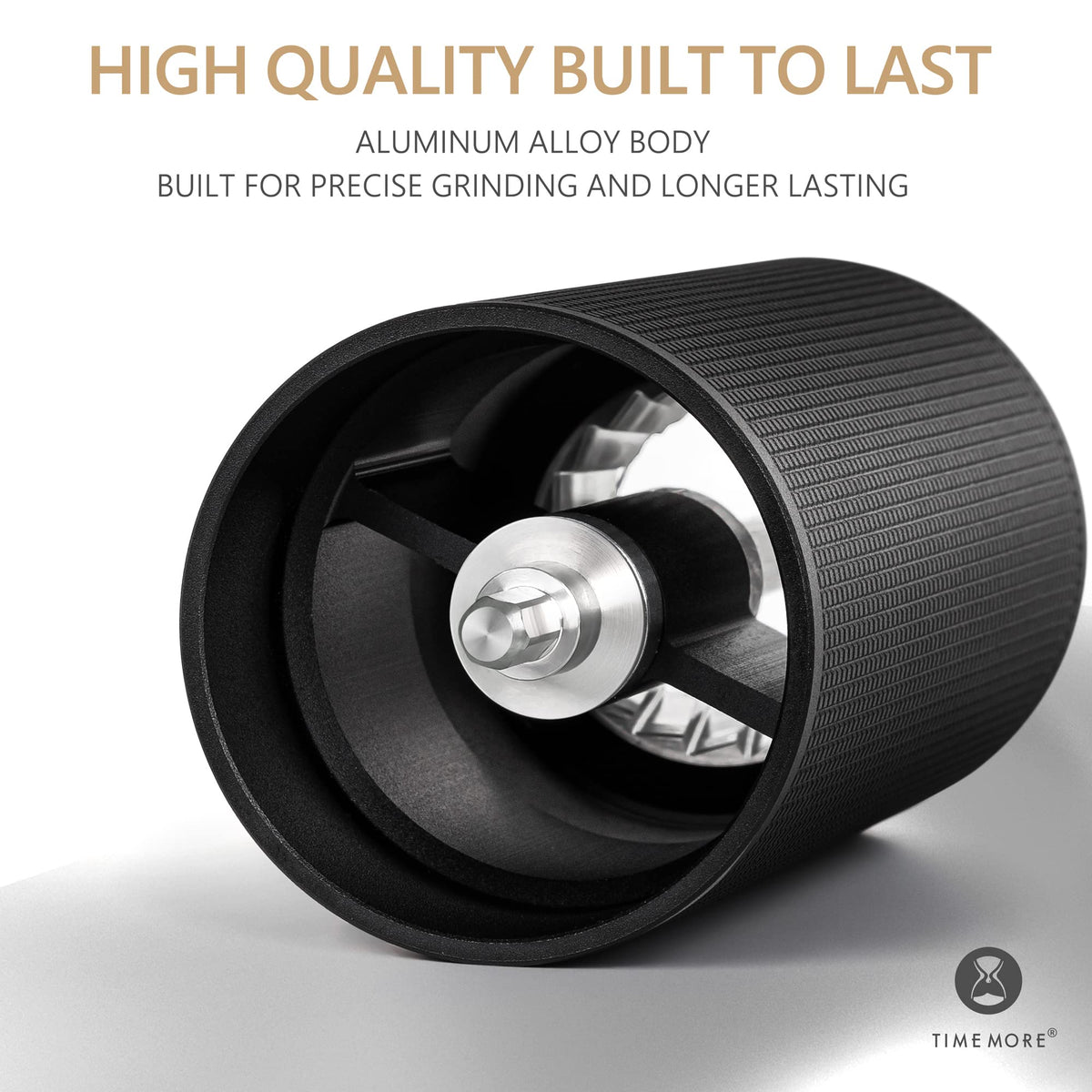 Manual Coffee Grinder with Adjustable Grind Setting Stainless Steel Conical Burr R833075