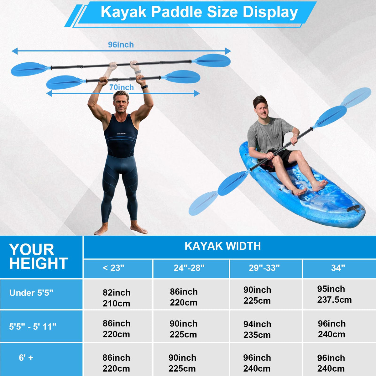 Telescopic Kayak Paddle P1738