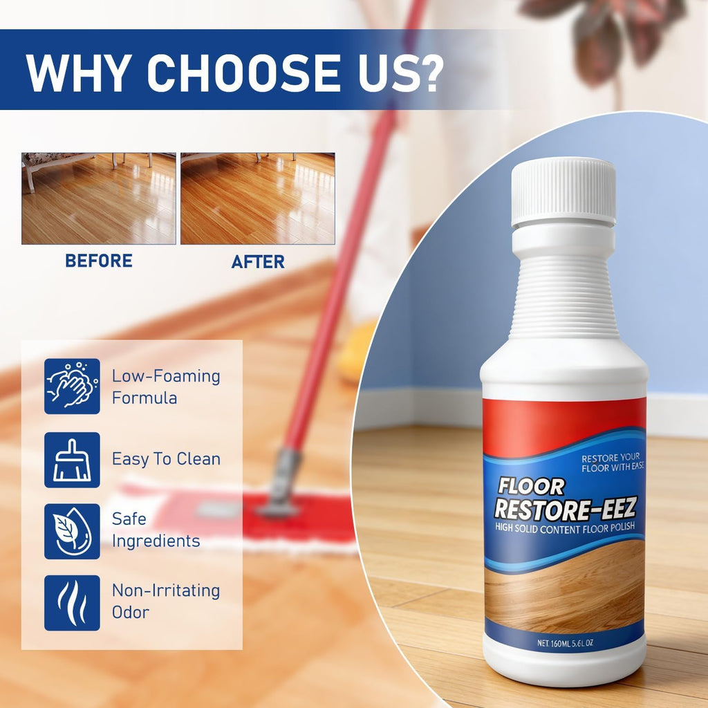 Floor Restore Cleaner, High Solid Content Floor Polish (2 PACK) A8492