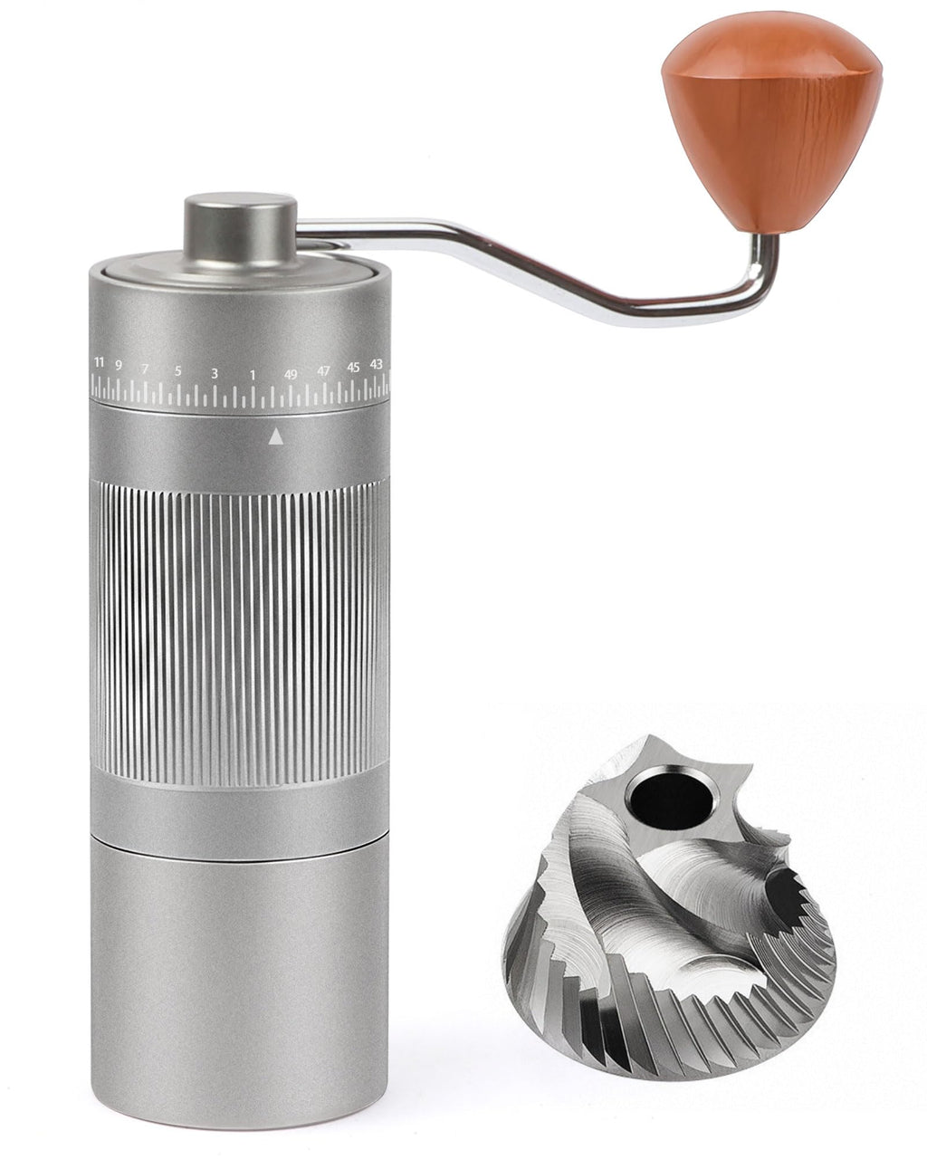 Manual Stainless Steel Conical Burr Coffee Grinder A966309