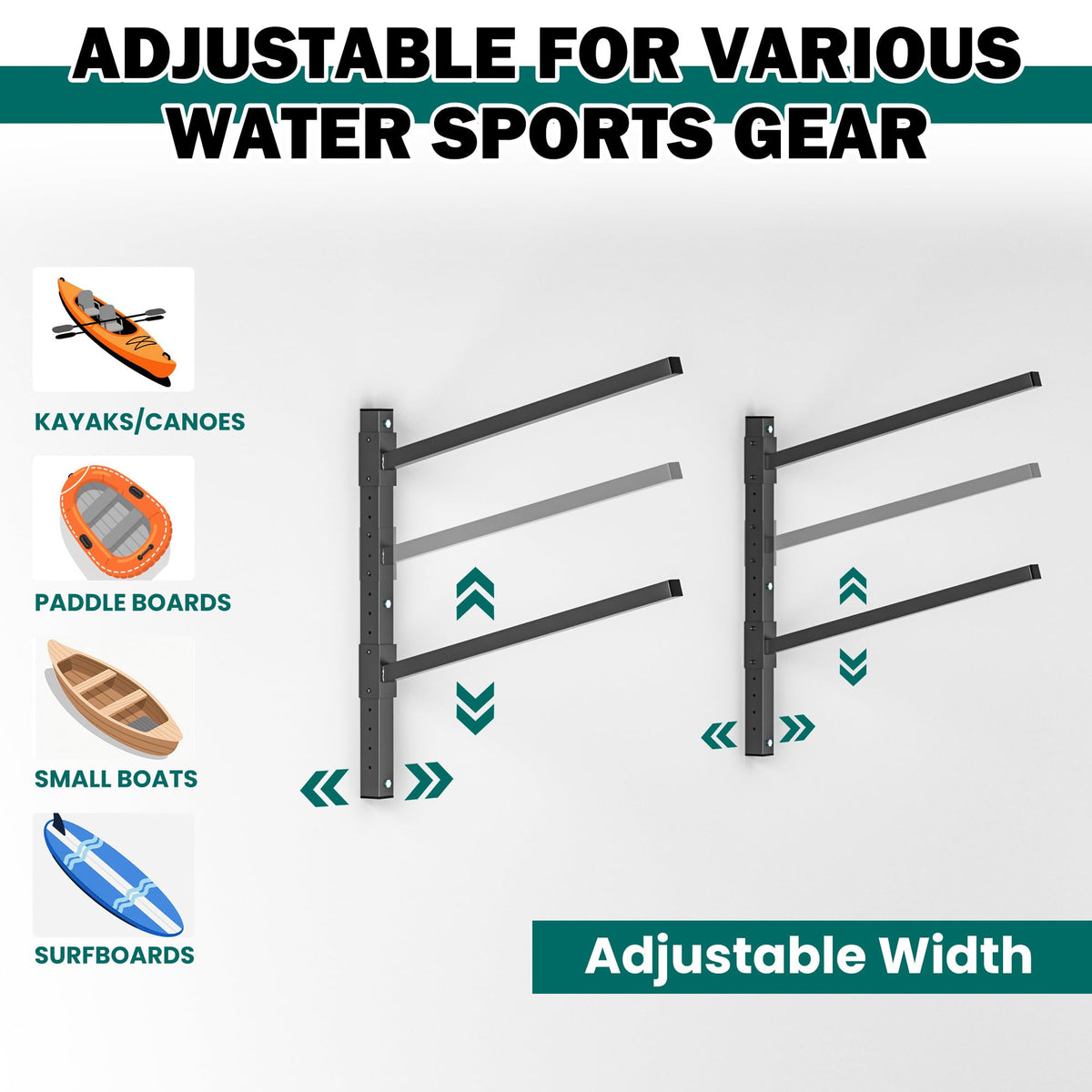 Wall Mounted Kayak Storage Rack K840