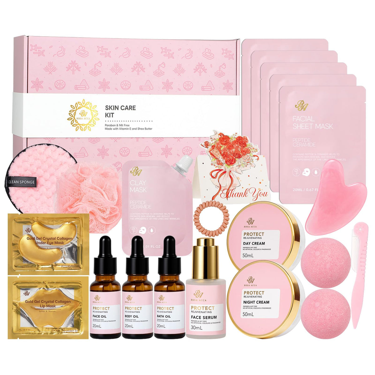 23 Pcs Facial Skin Care Bath and Body Set Y835728