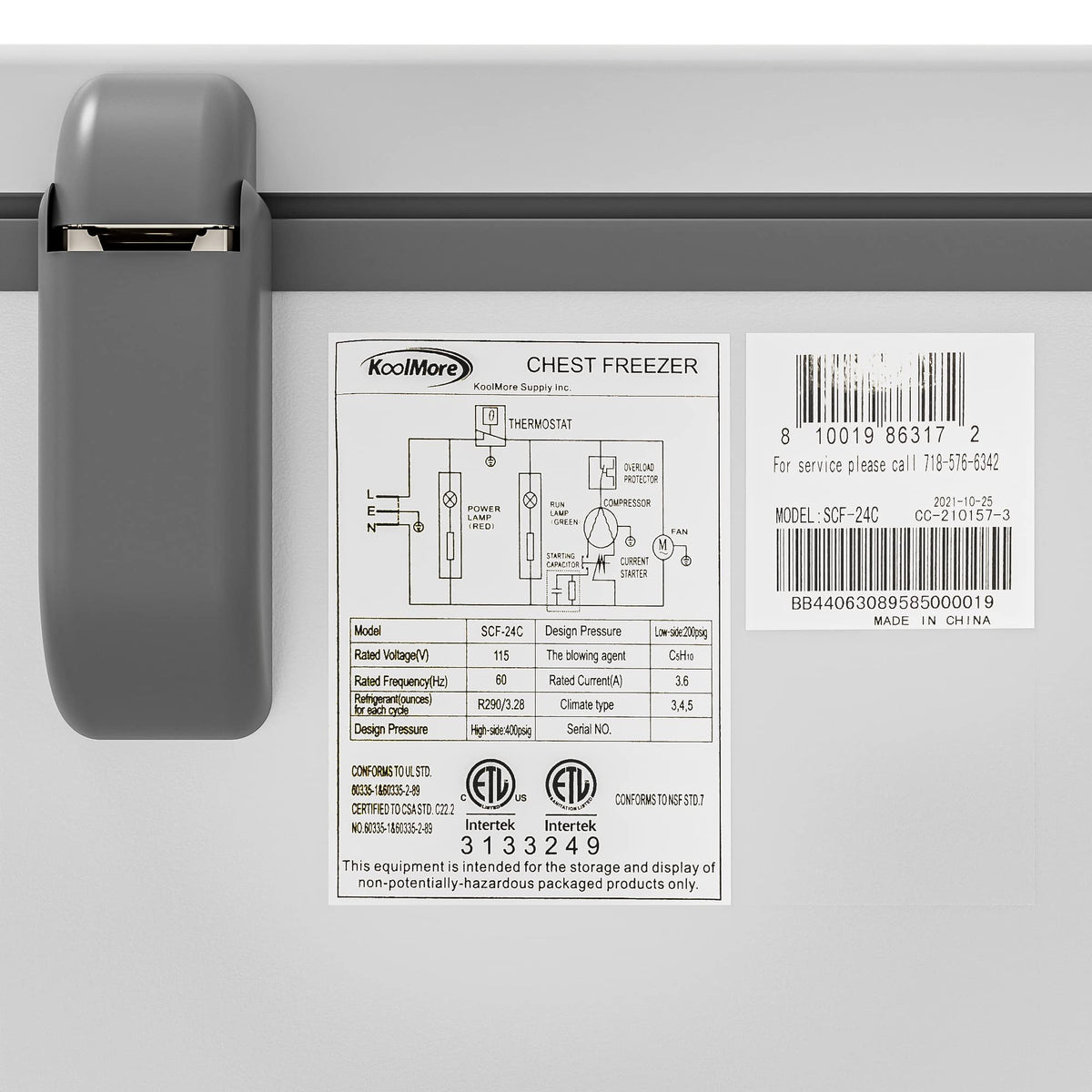 White Chest Freezer R971197