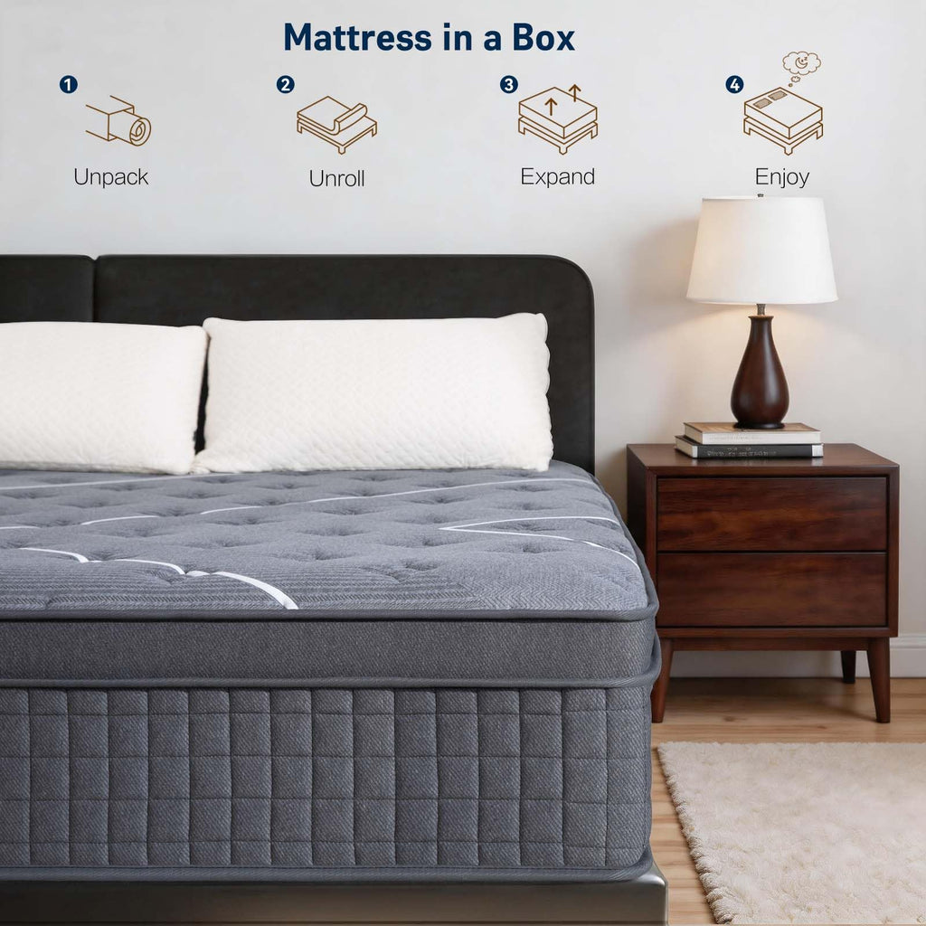 12 Inch Gel Memory Foam Hybrid Mattress H939