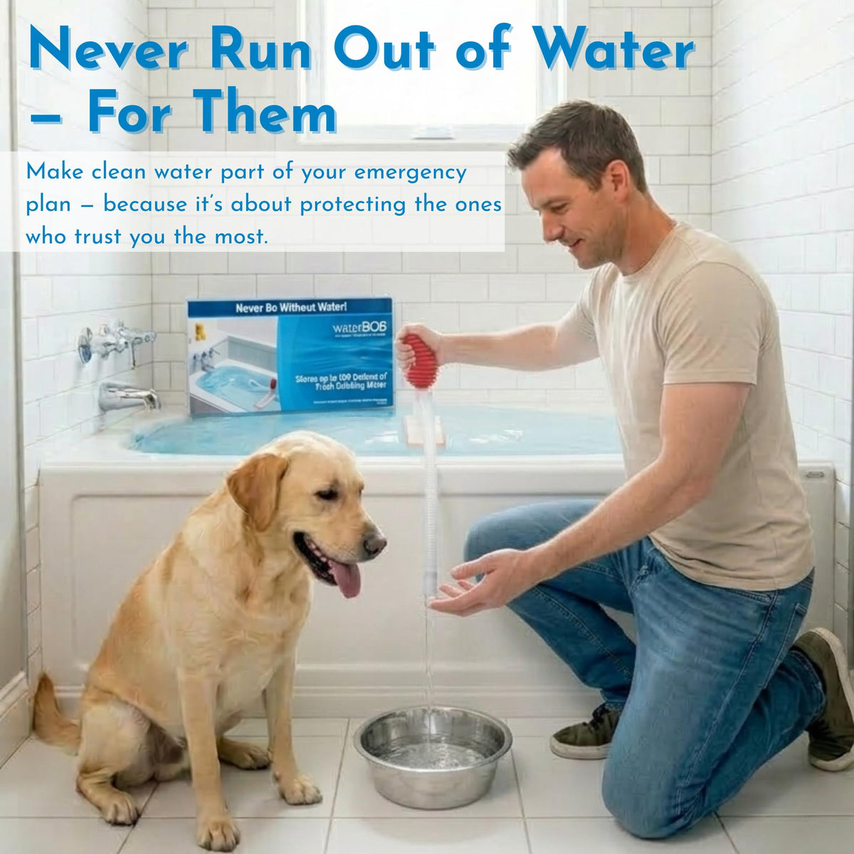 Bathtub Water Storage Bladder 100 Gallon Food Grade BPA Free B447291