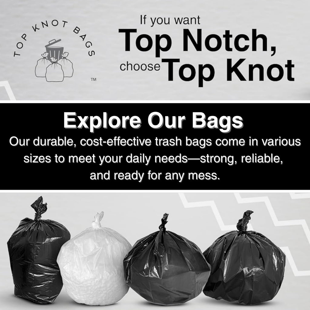 45 Gallon Black 1.2 Mil Garbage Trash Bags 100 Count C678028