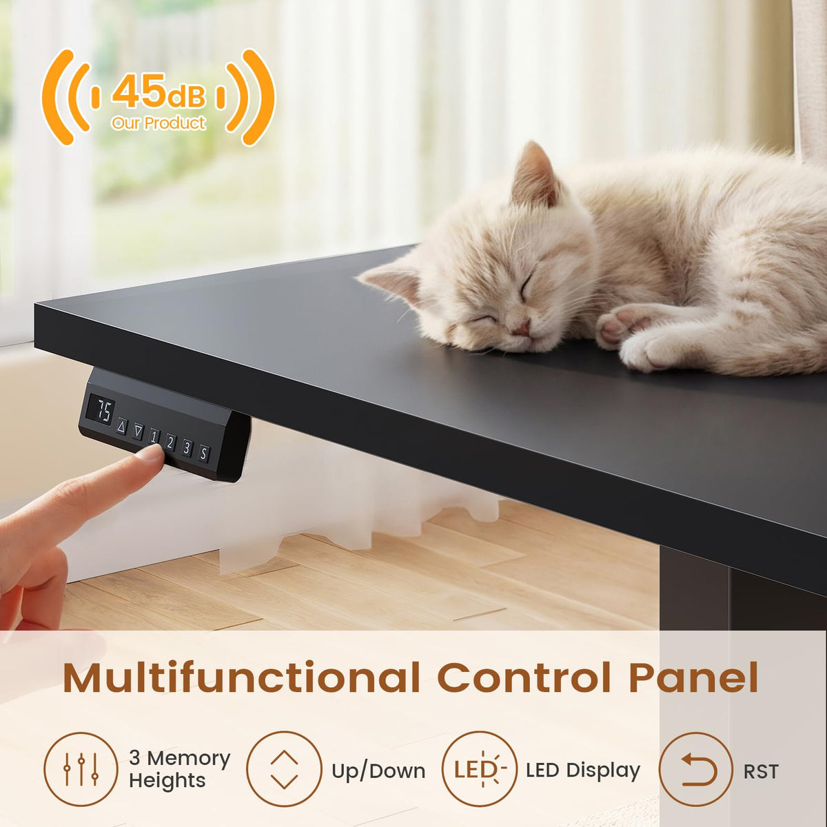 71" L Shaped Electric Standing Desk E69173