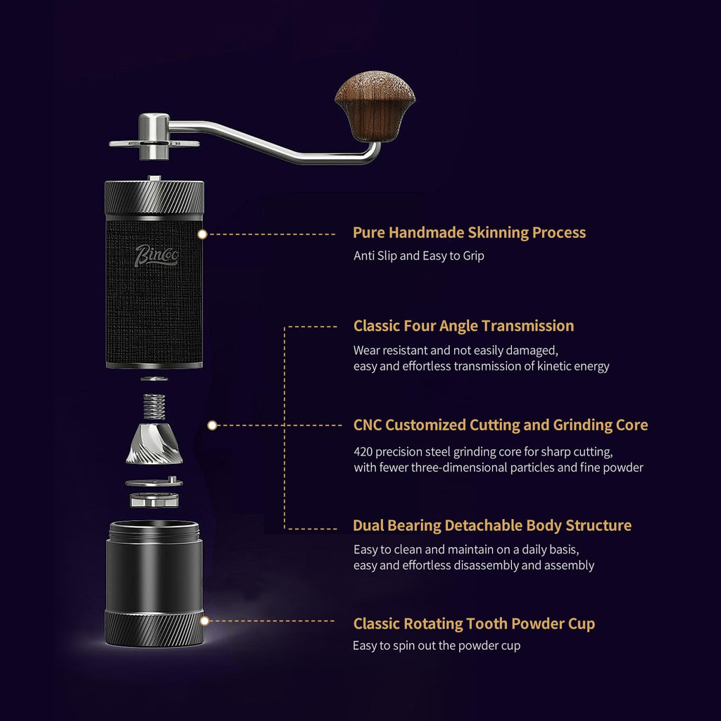 Manual Coffee Bean Grinder with Stainless Steel Conical Burr P25378