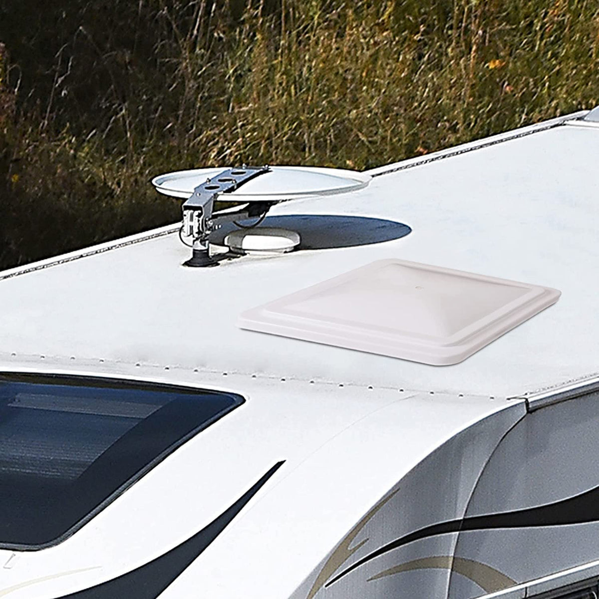 4 Pack 14" White Roof Vent Cover M95164