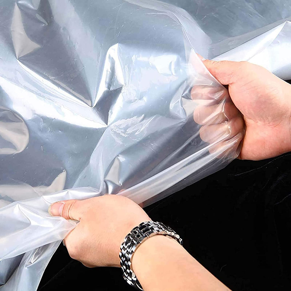 Heavy Duty Waterproof Clear 3x3ft Poly Tarp with Grommets V496888