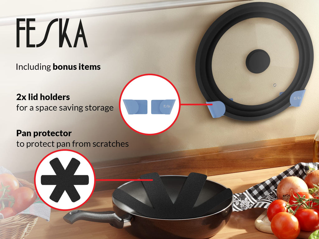 Universal Pot Lid with Lid Holder & Felt Protector B585611