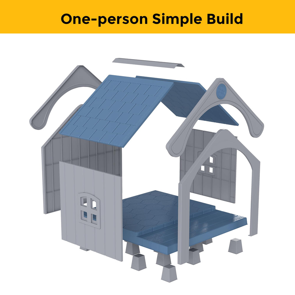 Weatherproof Elevated Outdoor Cat House M4113