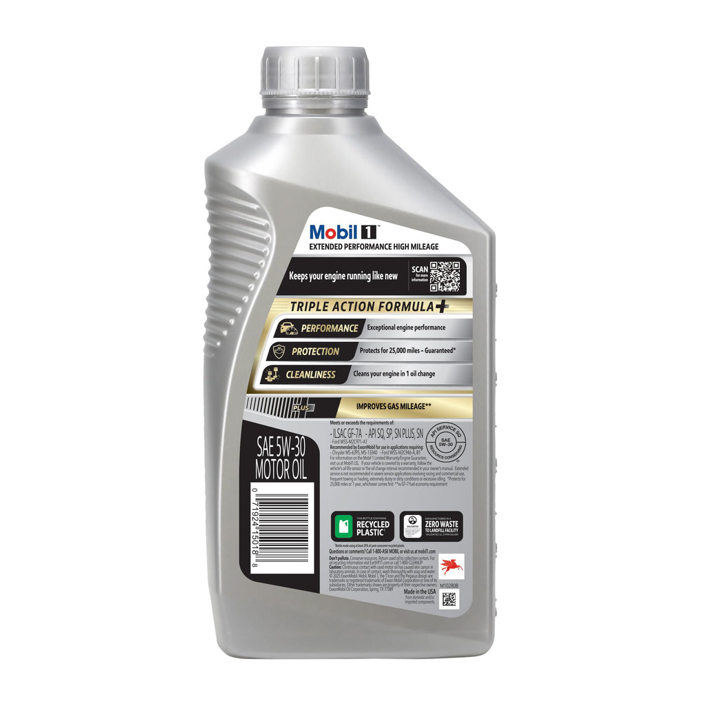 5W-30 Full Synthetic High Mileage Oil 6 Pack M8331