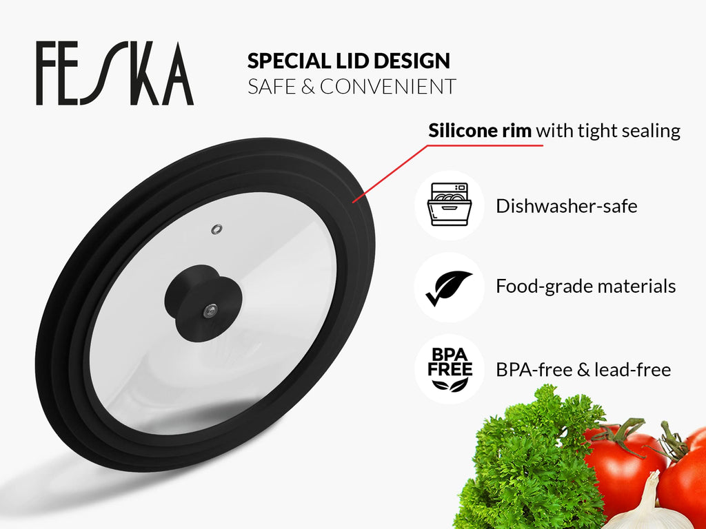 Universal Pot Lid with Lid Holder & Felt Protector B585611