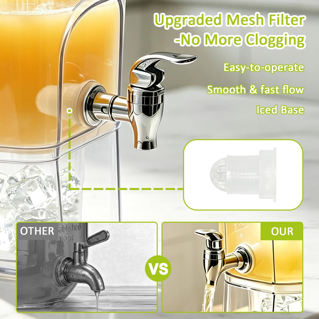 2 Gal Drink Dispensers with Stand & Fruit Infuser P6463