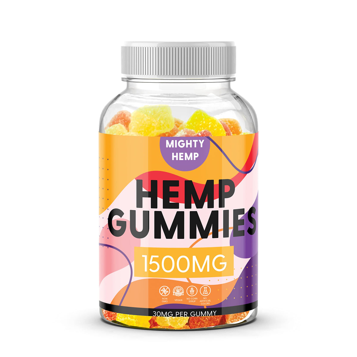 Organic Hemp Gummies High Potency Supplement with Hemp Oil Extract M829447