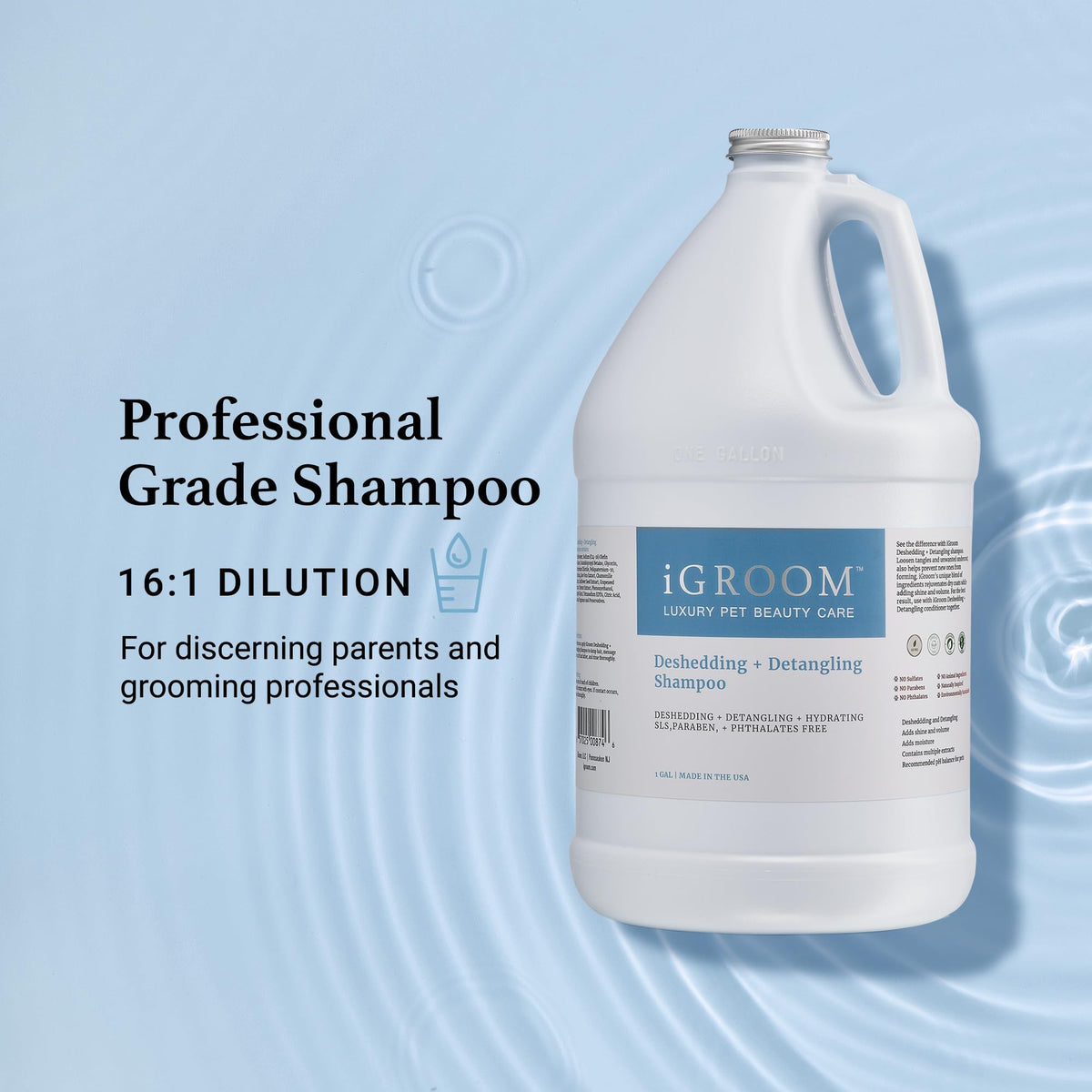 Deshedding & Detangling Dog Shampoo 1 GAL P8272