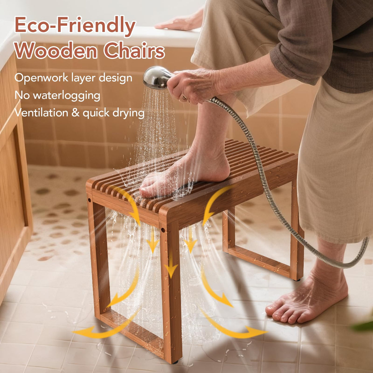 Teak Shower Bench X479