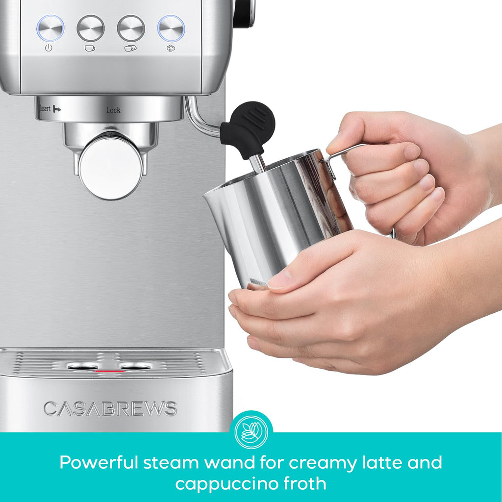 Stainless Steel Espresso Machine with Steam Wand U5482