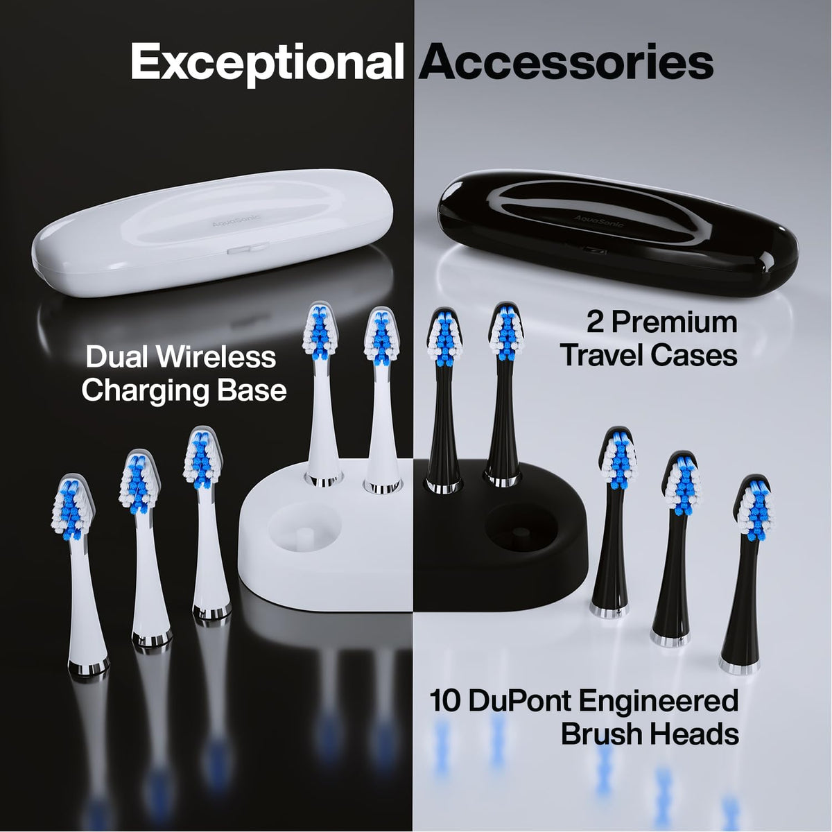 Electric Toothbrushes with 3 Modes and 10 Brush Heads N8328