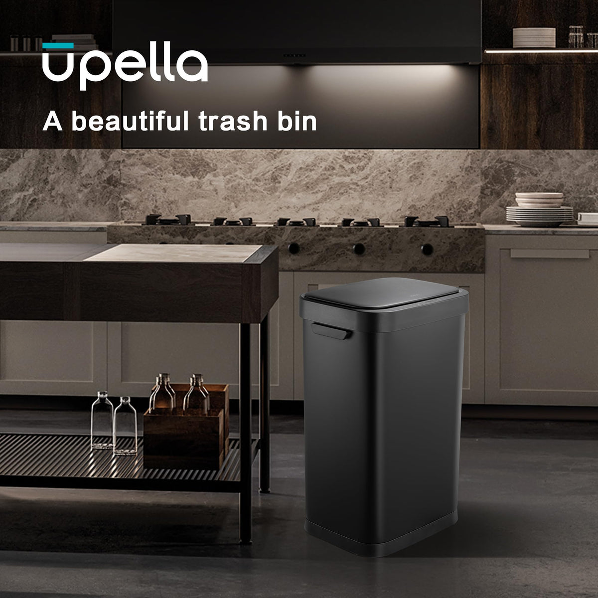 13 Gallon Touchless Stainless Steel Trash Can F883030
