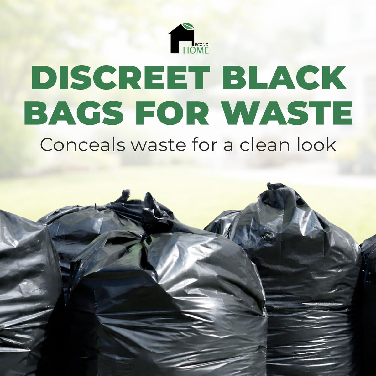 Heavy Duty 2.8 Mil 55-60 Gallon Trash Bags 50 Count C1392