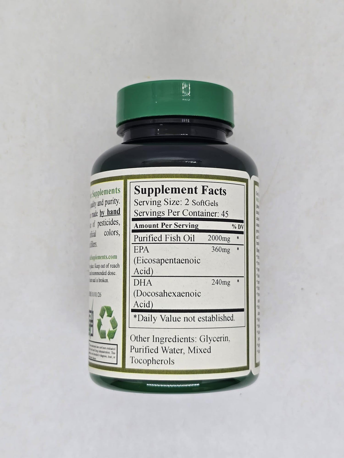 Triple Strength Omega 3 Fish Oil 90 Softgel 1000 mg Q4068
