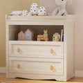 Beige Baby Dresser with Changing Table Top E76571