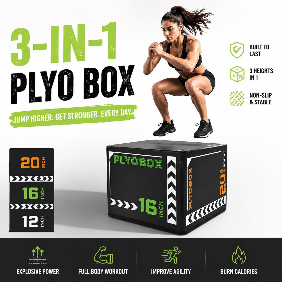 3-in-1 Foam Plyo Box W422975