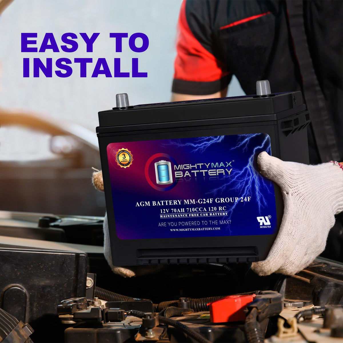 12V 70Ah AGM Replacement Battery S998866