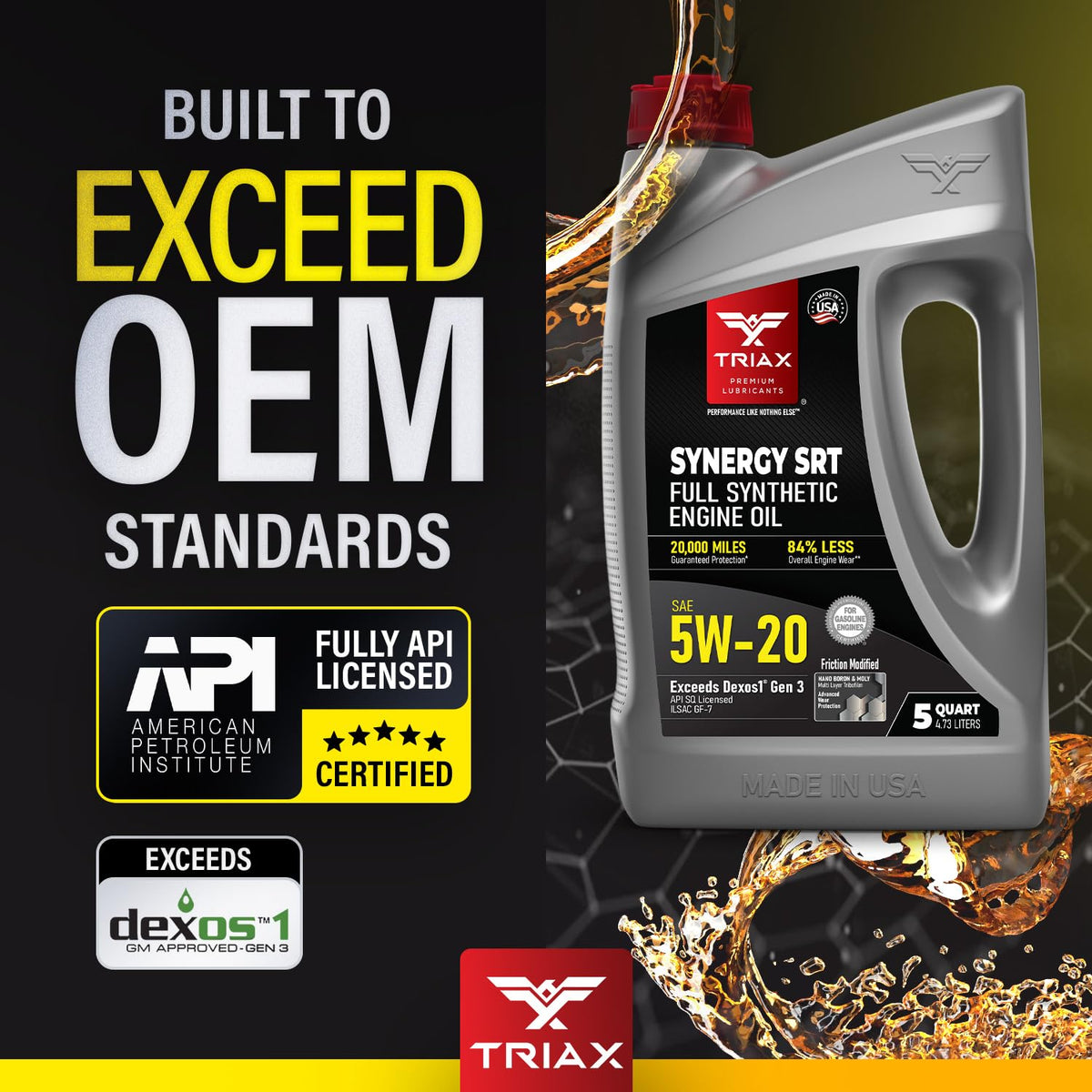 5W-20 Full Synthetic Engine Oil 5 Quart V817