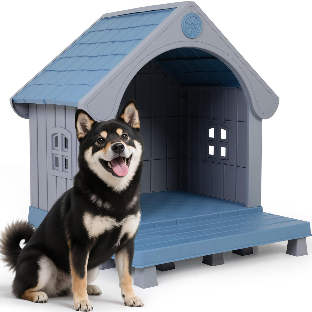 Weatherproof Elevated Outdoor Cat House M4113