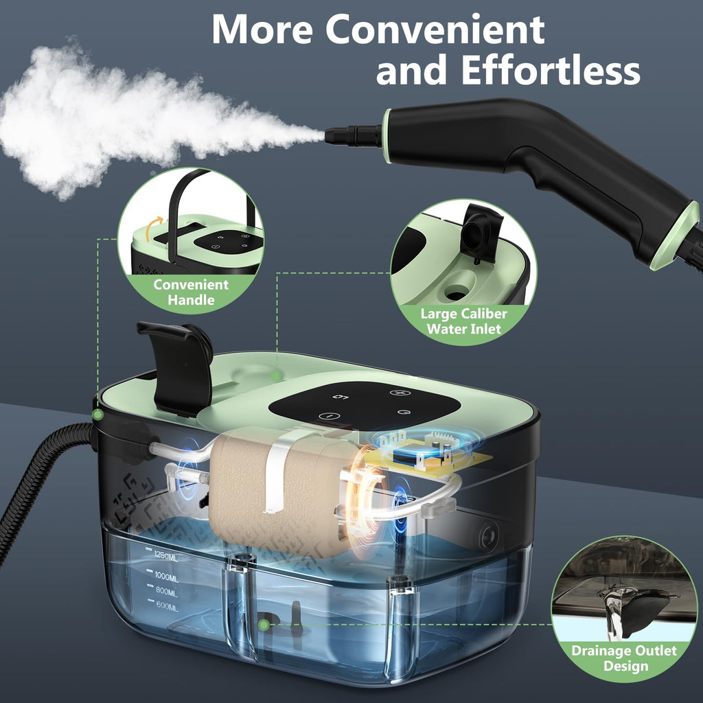 Portable Handheld Steam Cleaner with 16pcs Accessories Q855875