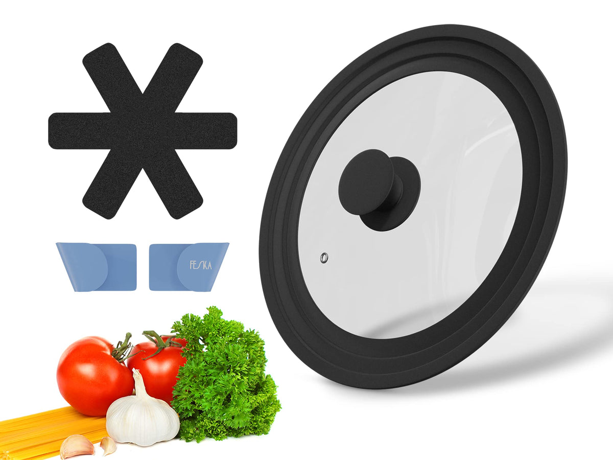 Universal Pot Lid with Lid Holder & Felt Protector B585611