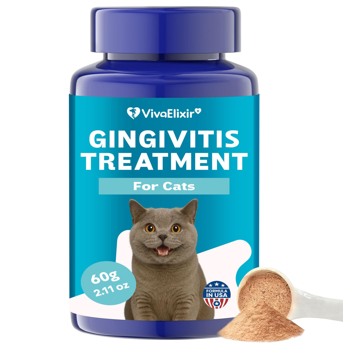 Chicken Flavor Cat Dental Care Powder 2.11 oz G8538