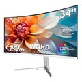 White 34'' Curved Ultrawide Gaming Monitor D746183