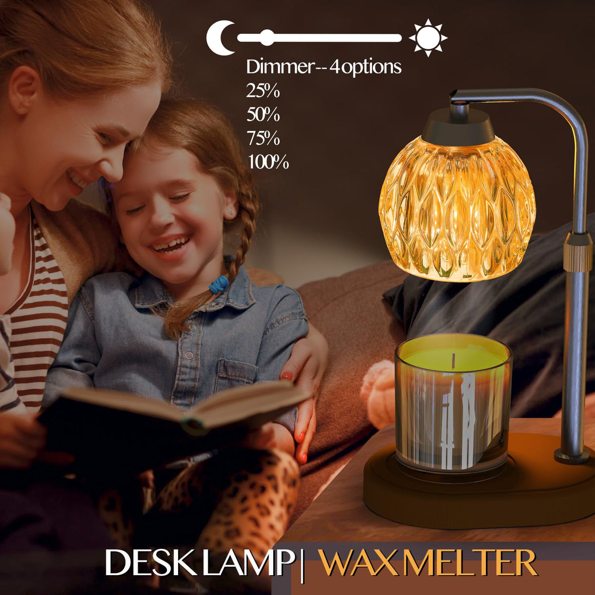 Candle Warmer Lamp with Timer Dimmer Adjustable U650359